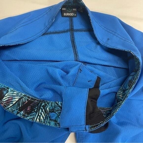 Burnside Board Shorts Royal Blue mens Size 36 - Picture 6 of 8